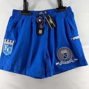 0916 Pro Standard Kansas City Royals Woven Mens Shorts Blue White size XL